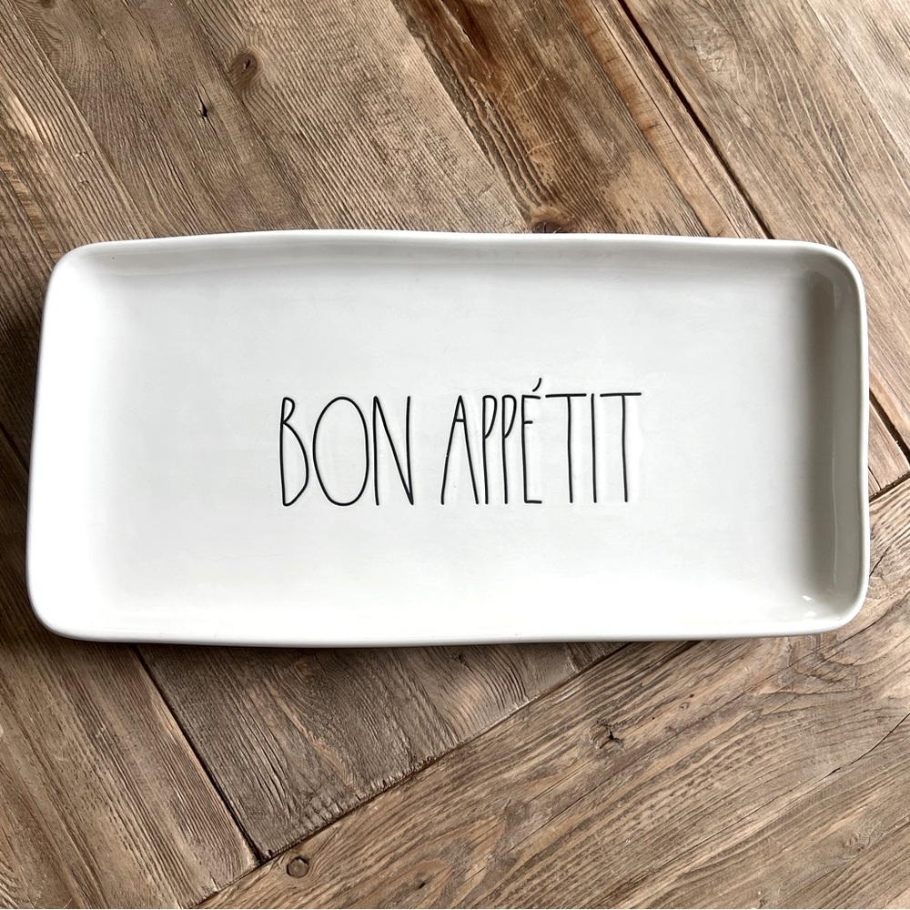 Rae Dunn Platter Artisan Collection by Magenta “BON APPETIT”